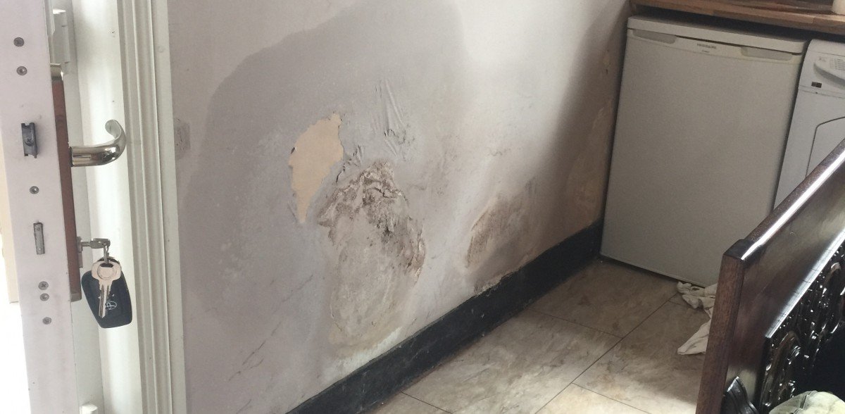 leaking water pipe